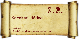 Kerekes Médea névjegykártya