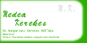 medea kerekes business card